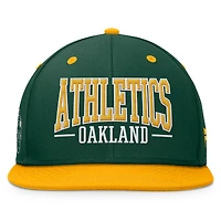 Men's Fanatics Green/Gold Oakland Athletics Fundamental Bold Snapback Hat