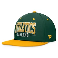 Men's Fanatics Green/Gold Oakland Athletics Fundamental Bold Snapback Hat