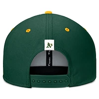 Men's Fanatics Green/Gold Oakland Athletics Fundamental Bold Snapback Hat