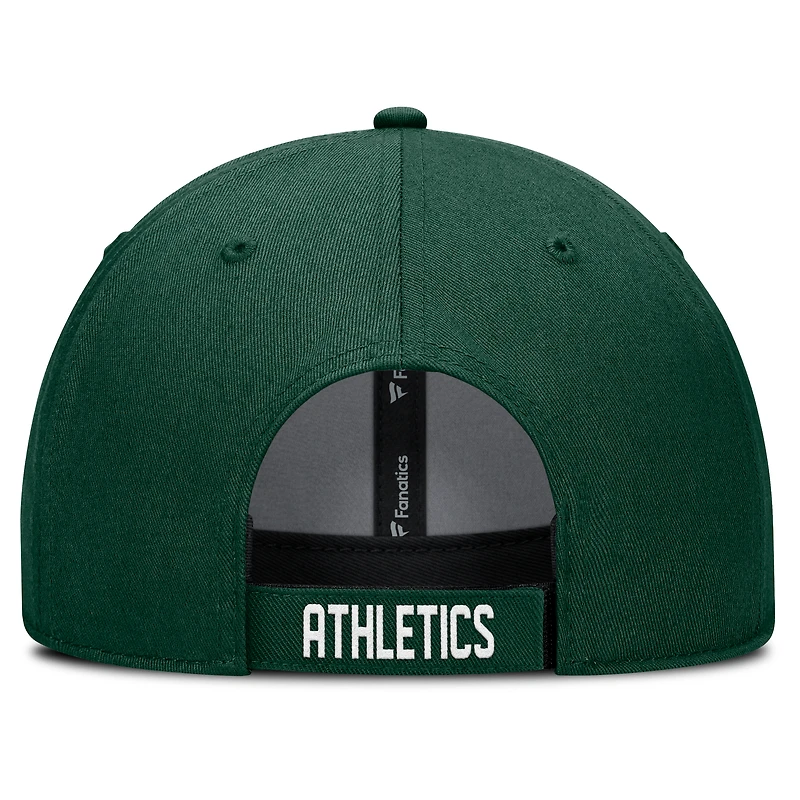 Men's Fanatics  Green Oakland Athletics Cooperstown Collection Core Adjustable Hat