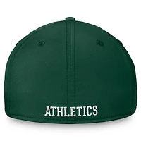 Casquette Fanatics verte pour homme, collection Cooperstown, Oakland Athletics, Core Flex