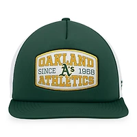 Men's Fanatics  Green Oakland Athletics Foam Front Patch Trucker Snapback Hat