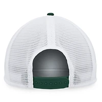 Casquette snapback de camionneur Fanatics Green Oakland Athletics avec patch en mousse sur le devant pour hommes