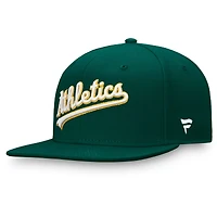 Casquette ajustée Fanatics Green Oakland Athletics Team Core pour hommes