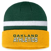 Men's Fanatics Green Oakland Athletics Waffle Cuffed Knit Hat