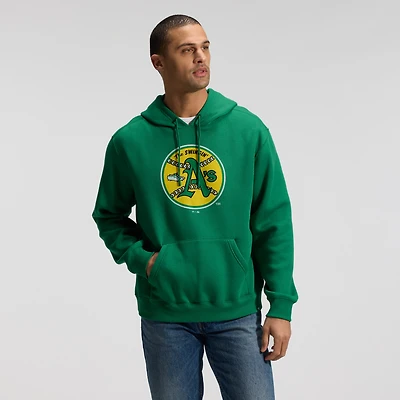 Sweat à capuche Fanatics Kelly Green Oakland Athletics Cooperstown Collection Heritage pour homme