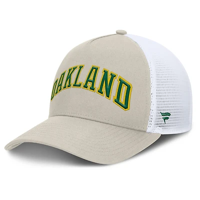 Casquette réglable kaki Oakland Athletics Heritage kaki clair pour hommes