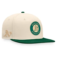 Casquette ajustée Oakland Athletics Fanatics pour hommes, naturel/vert