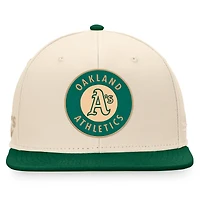 Casquette ajustée Oakland Athletics Fanatics pour hommes, naturel/vert