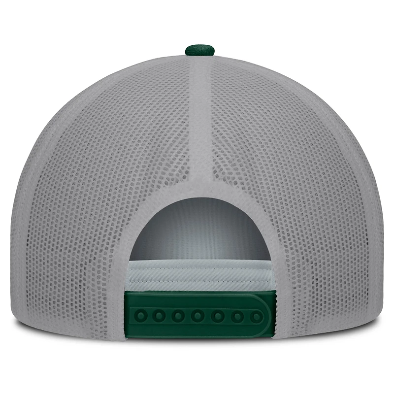 Casquette snapback Fanatics blanche et verte Oakland Athletics On Deck pour homme