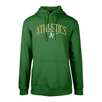 Men's Levelwear Green Oakland Athletics Cooperstown Collection Podium Retro Pullover Hoodie