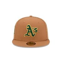 Men's New Era Brown Oakland Athletics Color Pack 59FIFTY Fitted Hat