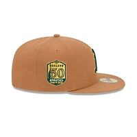 Men's New Era Brown Oakland Athletics Color Pack 59FIFTY Fitted Hat