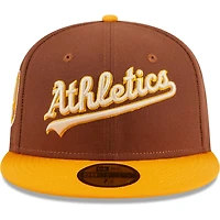 Men's New Era Brown Oakland Athletics Tiramisu  59FIFTY Fitted Hat