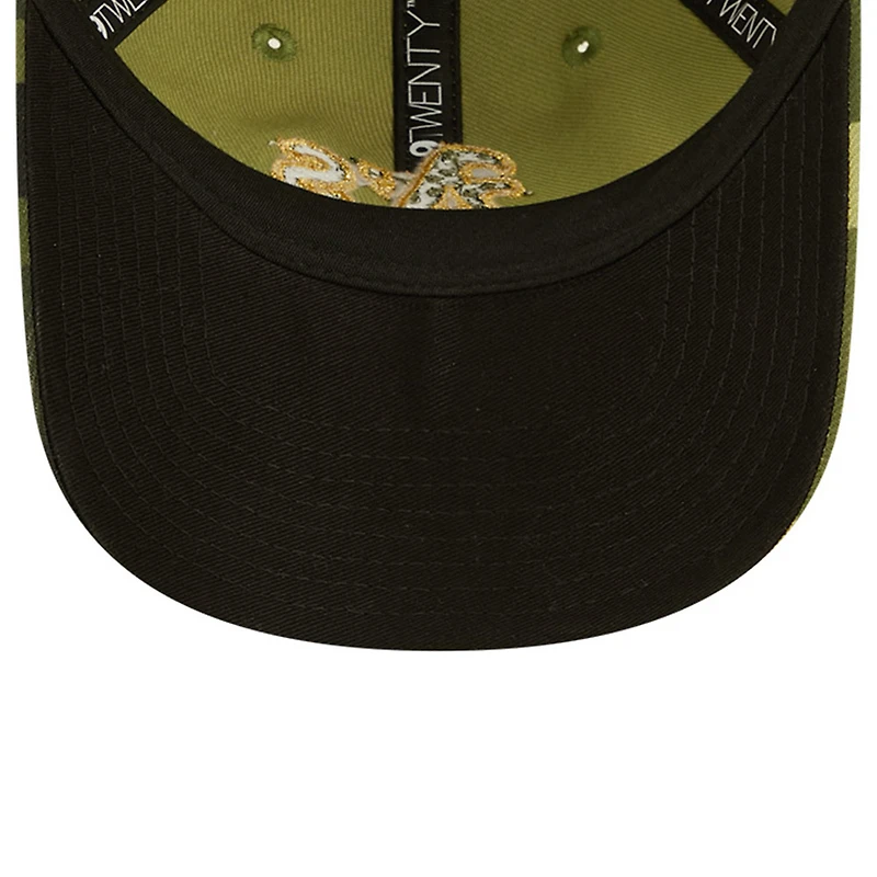 Casquette ajustable 9TWENTY pour homme New Era Camo Oakland Athletics 2022 Armed Forces Day