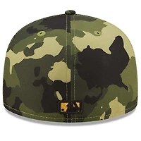 Men's New Era Camo Oakland Athletics 2022 Armed Forces Day On-Field 59FIFTY Fitted Hat