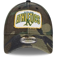 Casquette ajustable New Era Camo Oakland Athletics Gameday 9FORTY pour homme