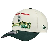 Casquette ajustable New Era 9FORTY M-Crown pour homme, crème/vert, Oakland Athletics World Series