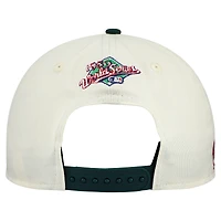 Casquette ajustable New Era 9FORTY M-Crown pour homme, crème/vert, Oakland Athletics World Series