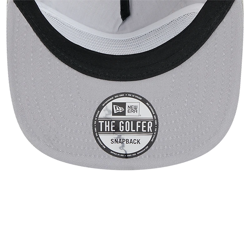 Casquette de golf à visière snapback en velours côtelé gris Oakland Athletics de New Era pour homme