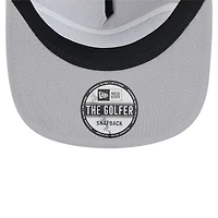 Casquette de golf à visière snapback en velours côtelé gris Oakland Athletics de New Era pour homme
