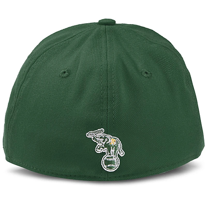 Men's New Era Green Athletics Flashmark 39THIRTY Flex Hat