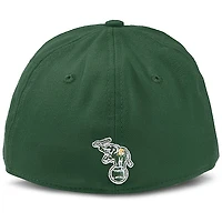 Men's New Era Green Athletics Flashmark 39THIRTY Flex Hat