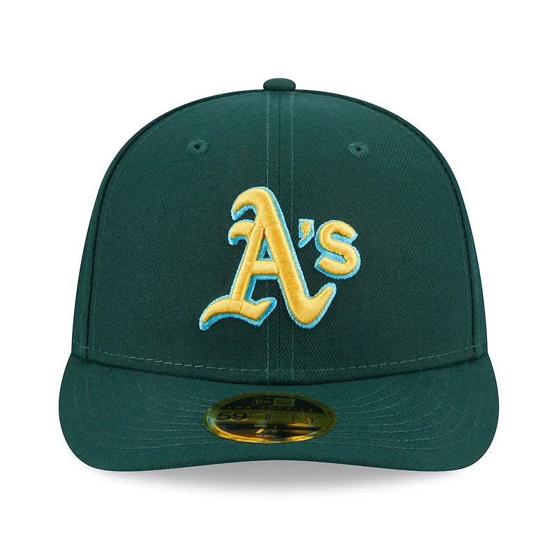 Casquette ajustée 59FIFTY MLB Oakland Athletics 2023 pour homme New Era verte la fête des pères