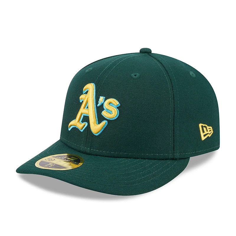 Casquette ajustée 59FIFTY MLB Oakland Athletics 2023 pour homme New Era verte la fête des pères