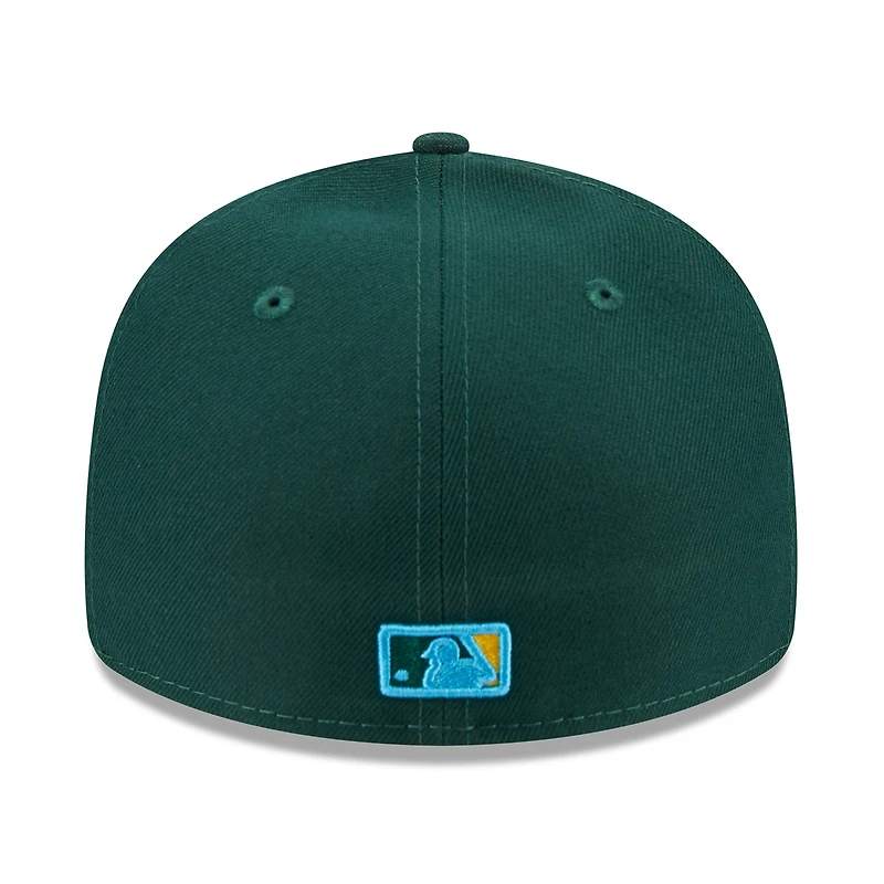 Casquette ajustée 59FIFTY MLB Oakland Athletics 2023 pour homme New Era verte la fête des pères