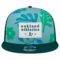 Men's New Era Green Oakland Athletics Bikini Bottom Trucker 9FIFTY Snapback Hat