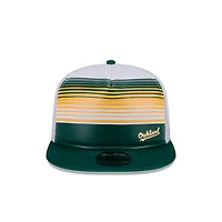 Men's New Era Green Oakland Athletics Cooperstown Collection Team Horizon 9FIFTY A-Frame Trucker Snapback Hat