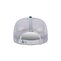 Men's New Era Green Oakland Athletics Cooperstown Collection Team Horizon 9FIFTY A-Frame Trucker Snapback Hat