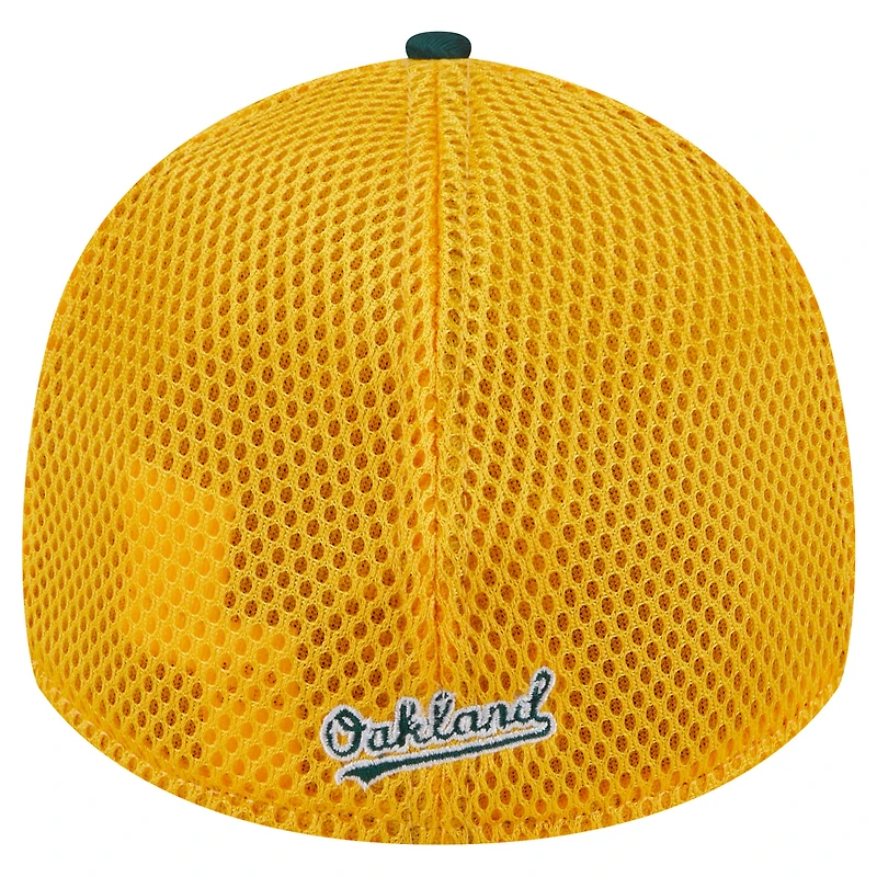 Casquette Neo 39THIRTY Flex Oakland Athletics verte New Era pour homme