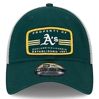 Men's New Era Green Oakland Athletics Property Trucker 9TWENTY Snapback Hat