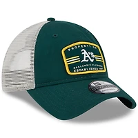 Casquette snapback Oakland Athletics Property Trucker 9TWENTY verte New Era pour homme