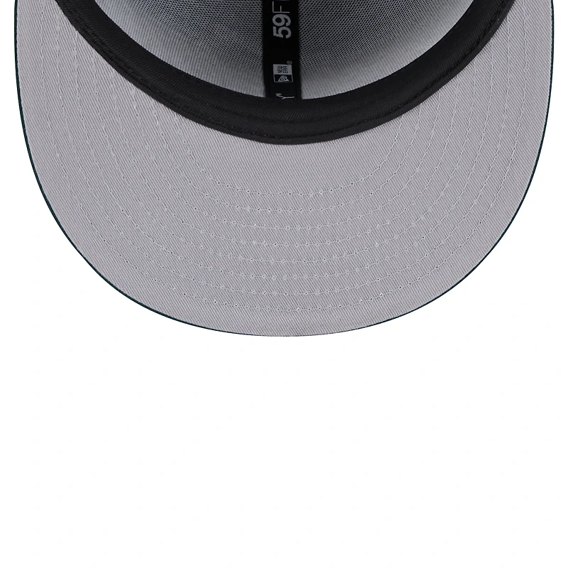 Casquette ajustée 59FIFTY Oakland Athletics verte New Era pour homme