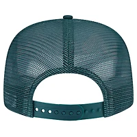 Men's New Era Green Oakland Athletics Seeing Diamonds A-Frame Trucker 9FIFTY Snapback Hat