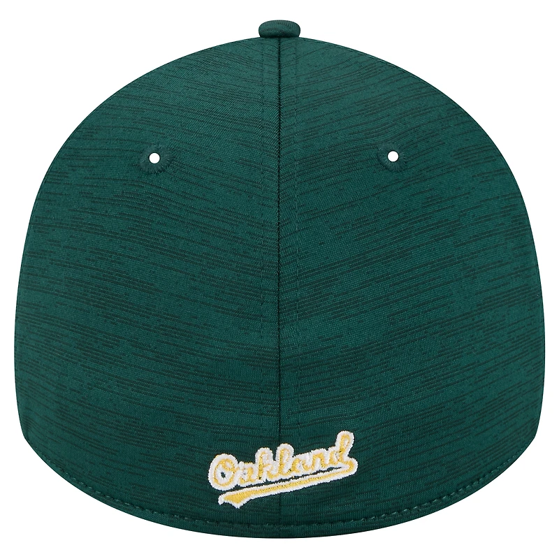Men's New Era Green Oakland Athletics Tech 39THIRTY Flex Hat