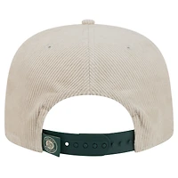 Men's New Era Khaki Oakland Athletics Summer Essential Golfer Snapback Hat