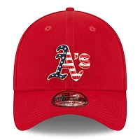 Men's New Era  Red Oakland Athletics 2023 Fourth of July 39THIRTY Flex Fit Hat