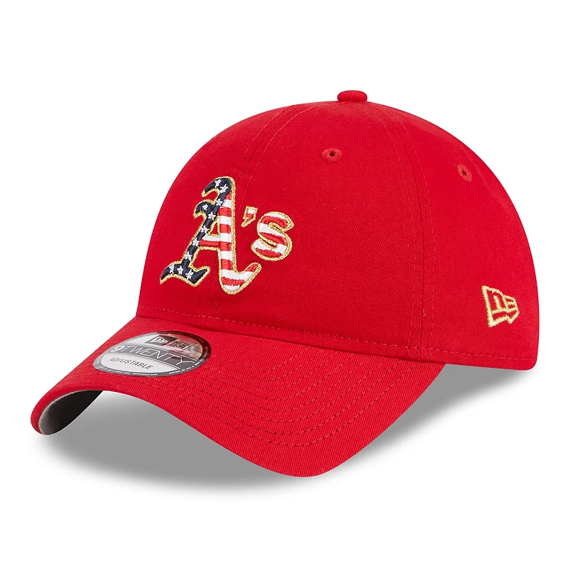 Casquette ajustable 9TWENTY rouge Oakland Athletics 2023 pour homme de New Era