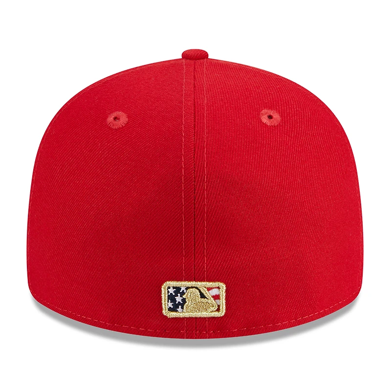 Casquette ajustée à profil bas 59FIFTY Oakland Athletics 2023 pour homme New Era Red