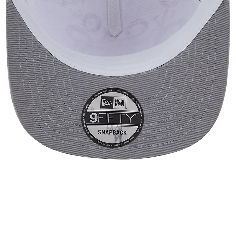 Men's New Era White Oakland Athletics Logo Dunes A-Frame Trucker 9FIFTY Snapback Hat