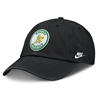Men's Nike Black Oakland Athletics Cooperstown Collection Club Adjustable Hat