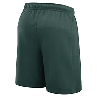 Men's Nike Green Oakland Athletics Arched Kicker Fleece Shorts