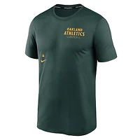 Men's Nike Green Oakland Athletics Authentic Collection Early Work Tri-Blend Performance T-Shirt