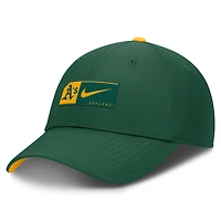 Men's Nike Green Oakland Athletics Club Primetime Adjustable Hat
