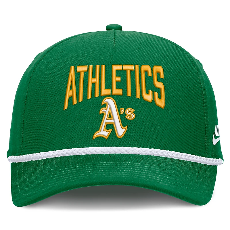 Men's Nike Green Oakland Athletics Cooperstown Rise Adjustable Hat