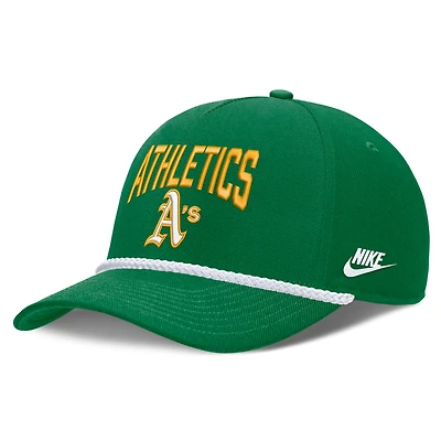 Men's Nike  Green Oakland Athletics Cooperstown Rise Adjustable Hat